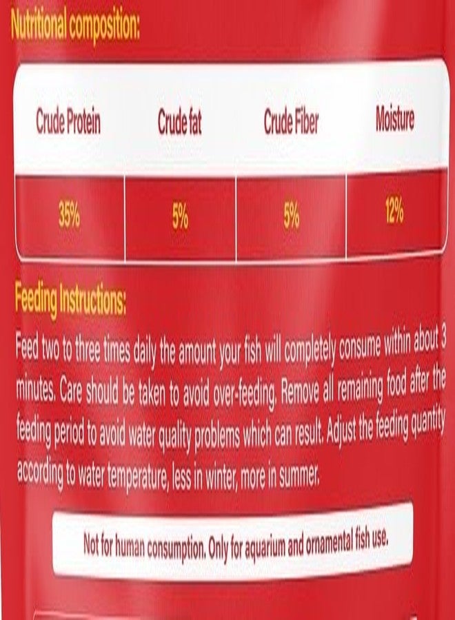 AKIRA Cichlid Rapid RED 100 GM,Insect Based, Enhance Colour for Cichlid Fish,Protein:35%,Floating Type Fish Food, All Life Stages, Pellet - Image 4